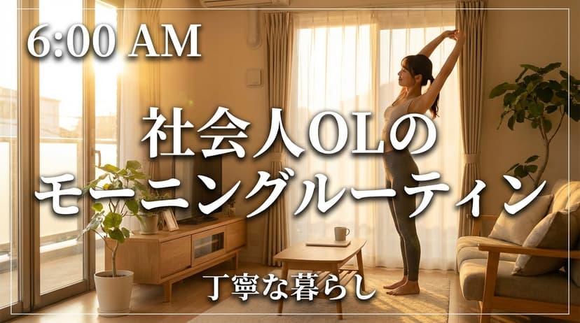 社会人OLモーニングルーティン