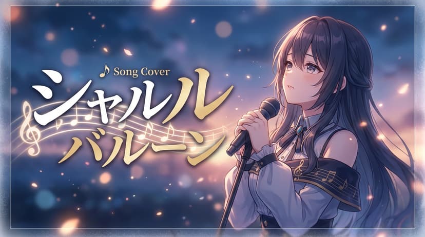 歌ってみた・歌枠サムネ - YouTubeサムネイル例