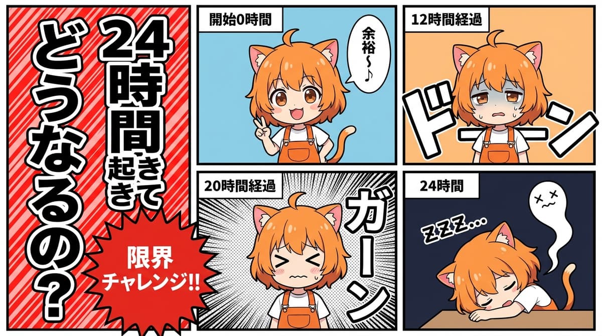 VTuber 〇〇してみた企画(漫画コマ割り型) - サムネイルテンプレート