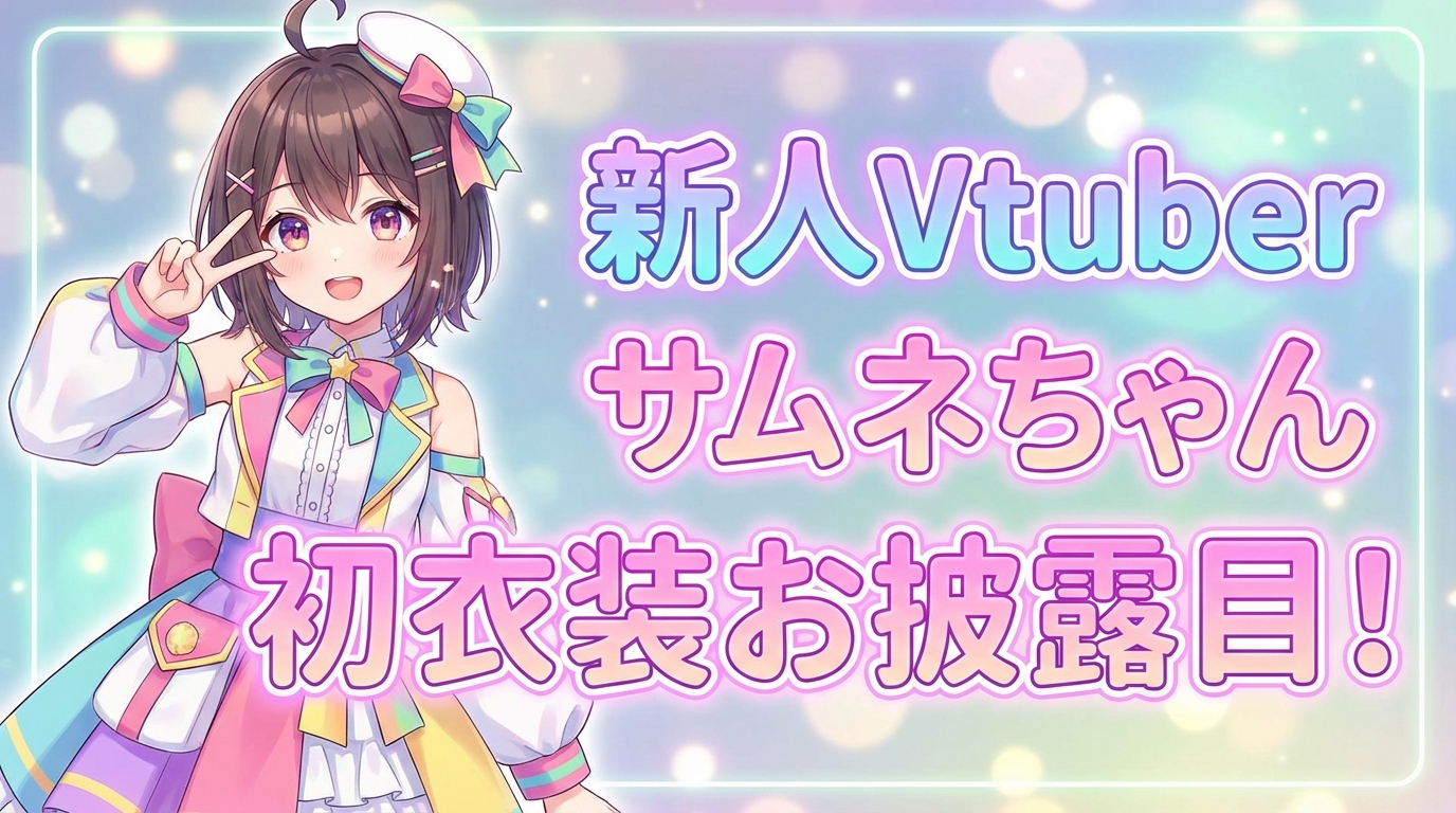 VTuber向けサムネイルの例