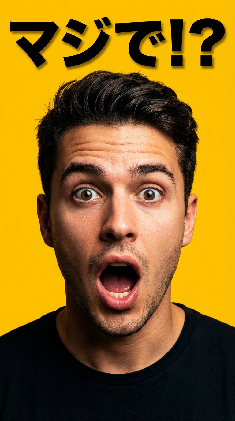 YouTube Shortsサムネイルの例（リアクション系）