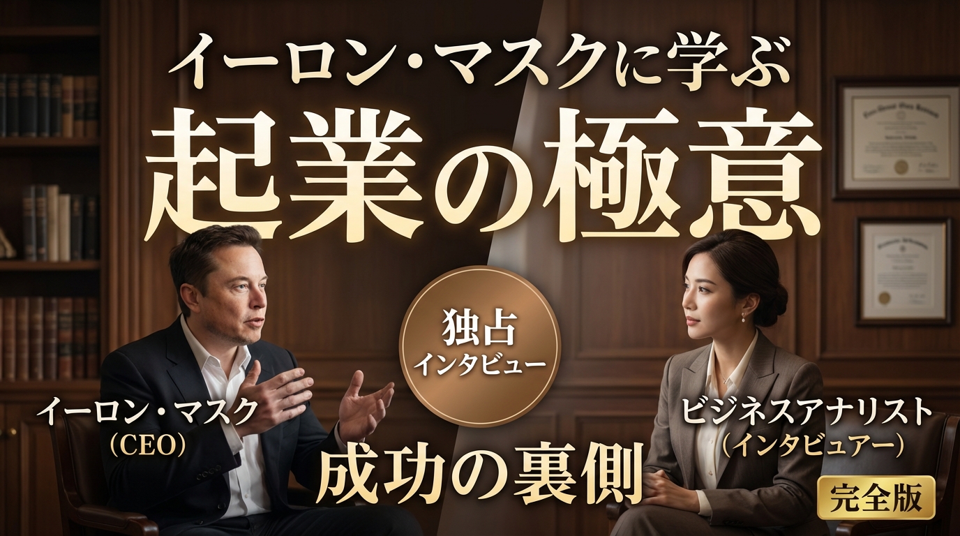 AIで生成されたプロ品質のサムネイル例