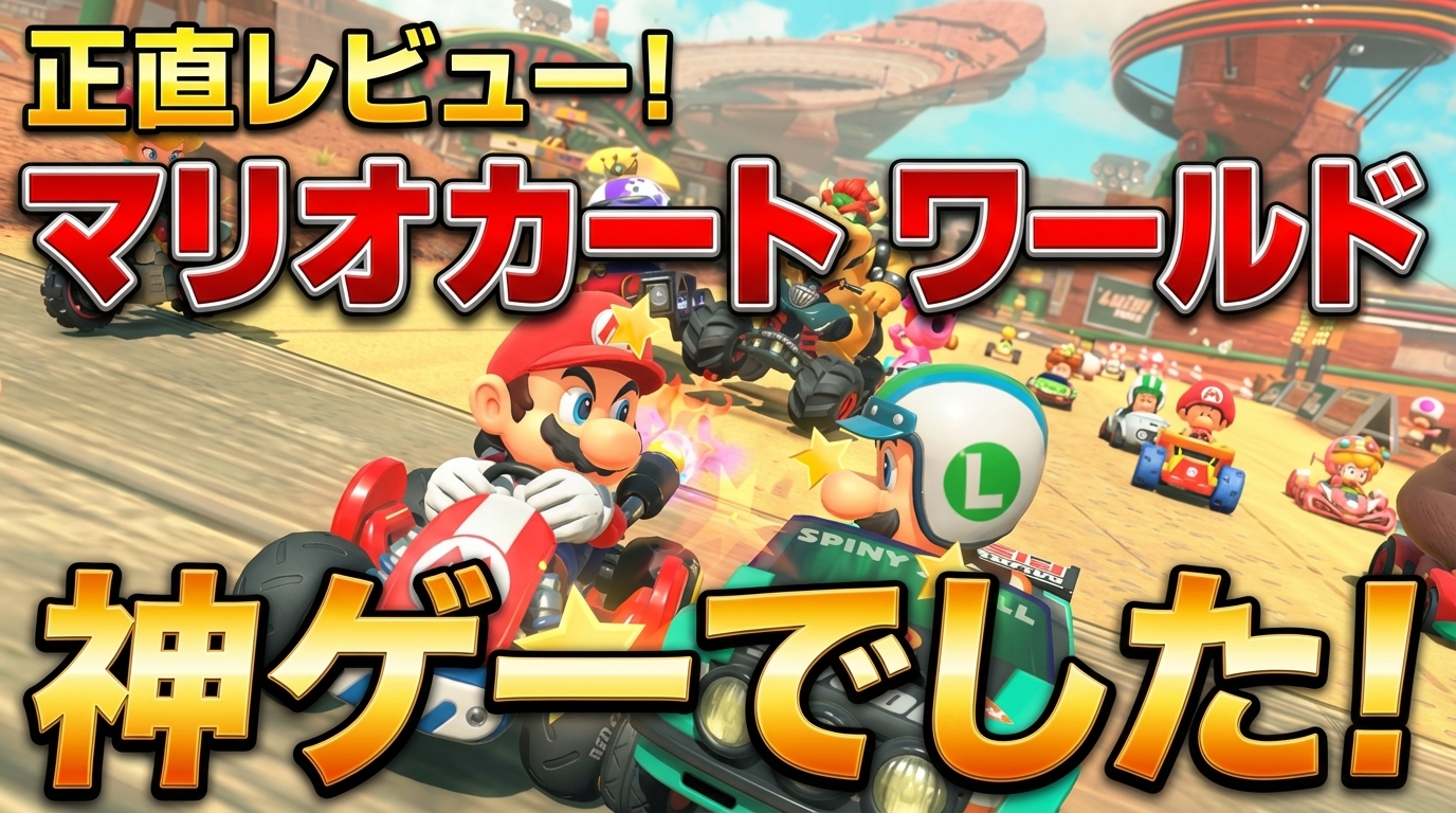 ゲームレビュー向けサムネイルの例