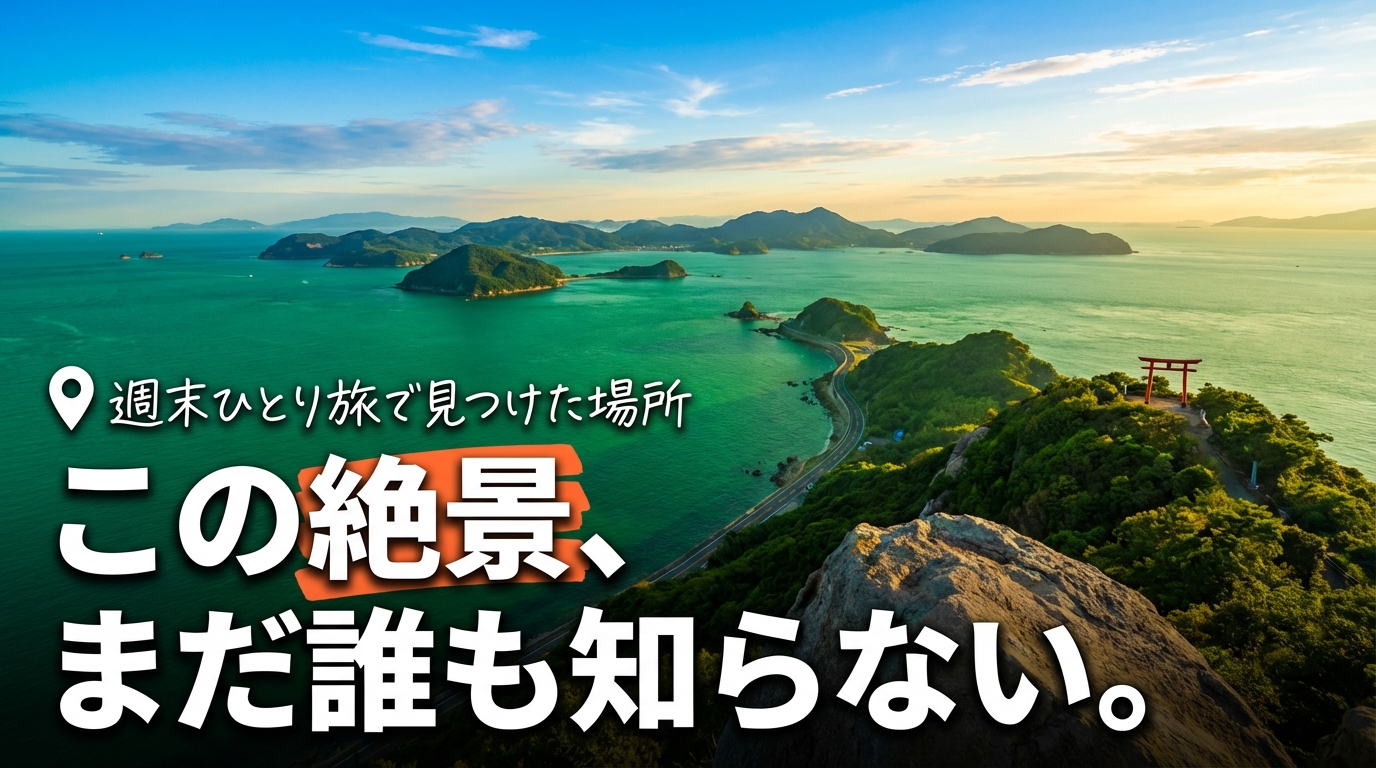 旅行Vlogのサムネイル例